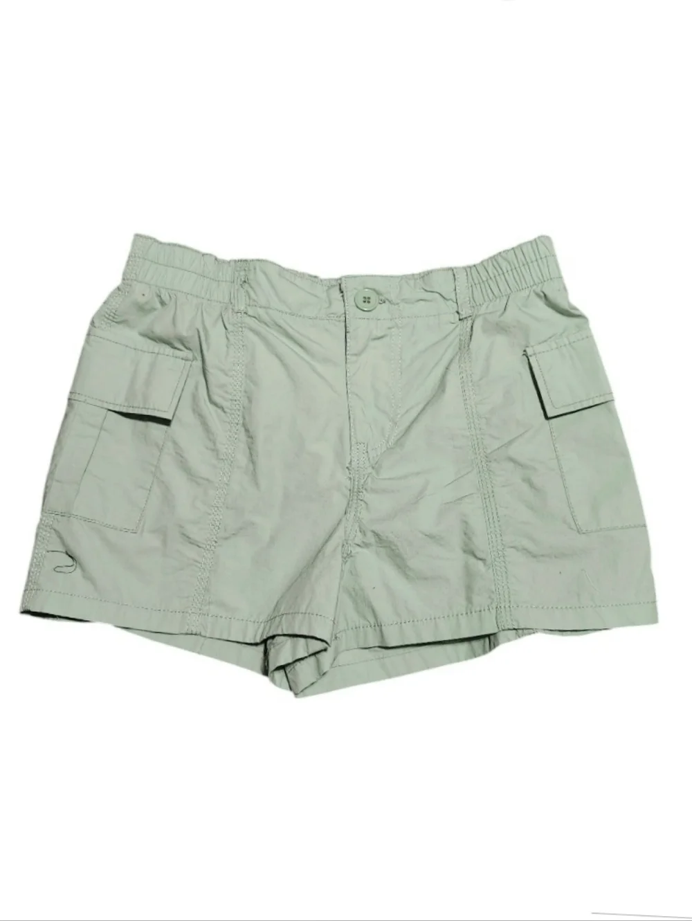 Cargo Shorts Womens Size Small Green Mid Rise